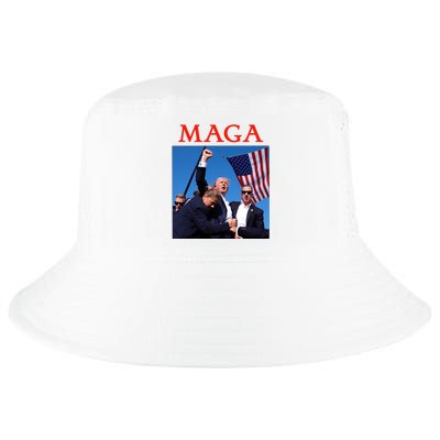 Maga Pray For Trump Trump Rally Shooting Donald Trump Statement Cool Comfort Performance Bucket Hat