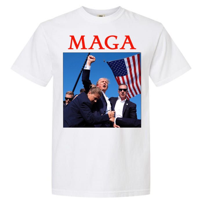 Maga Pray For Trump Trump Rally Shooting Donald Trump Statement Garment-Dyed Heavyweight T-Shirt