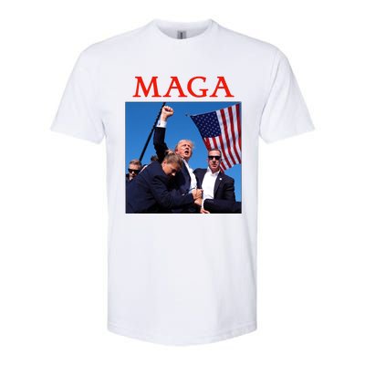 Maga Pray For Trump Trump Rally Shooting Donald Trump Statement Softstyle CVC T-Shirt