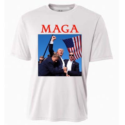 Maga Pray For Trump Trump Rally Shooting Donald Trump Statement Cooling Performance Crew T-Shirt