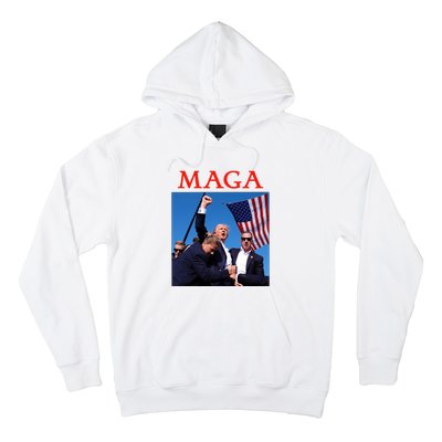 Maga Pray For Trump Trump Rally Shooting Donald Trump Statement Hoodie