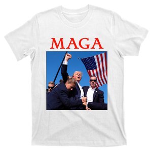 Maga Pray For Trump Trump Rally Shooting Donald Trump Statement T-Shirt