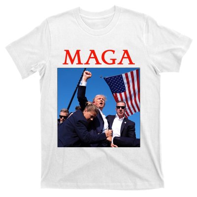 Maga Pray For Trump Trump Rally Shooting Donald Trump Statement T-Shirt