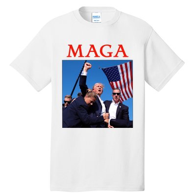 Maga Pray For Trump Trump Rally Shooting Donald Trump Statement Tall T-Shirt