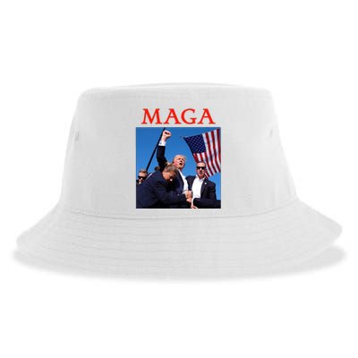 Maga Pray For Trump Trump Rally Shooting Donald Trump Statement Sustainable Bucket Hat