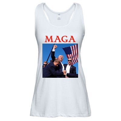 Maga Pray For Trump Trump Rally Shooting Donald Trump Statement Ladies Essential Flowy Tank