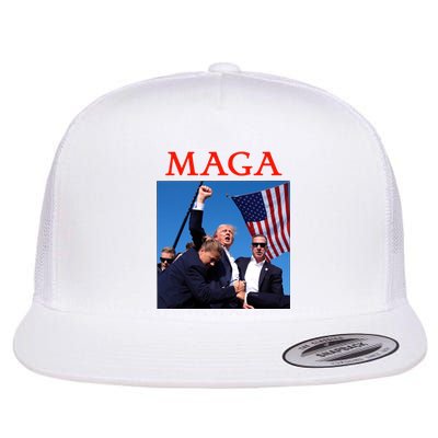 Maga Pray For Trump Trump Rally Shooting Donald Trump Statement Flat Bill Trucker Hat