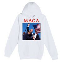 Maga Pray For Trump Trump Rally Shooting Donald Trump Statement Premium Pullover Hoodie