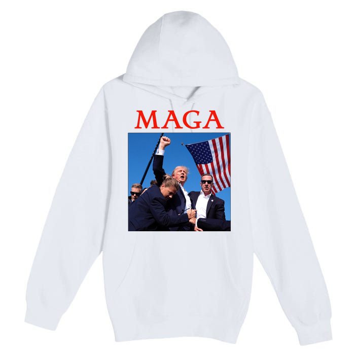 Maga Pray For Trump Trump Rally Shooting Donald Trump Statement Premium Pullover Hoodie