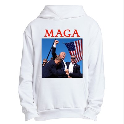 Maga Pray For Trump Trump Rally Shooting Donald Trump Statement Urban Pullover Hoodie