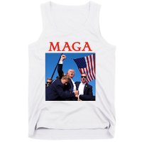 Maga Pray For Trump Trump Rally Shooting Donald Trump Statement Tank Top