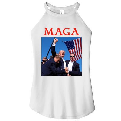 Maga Pray For Trump Trump Rally Shooting Donald Trump Statement Women’s Perfect Tri Rocker Tank