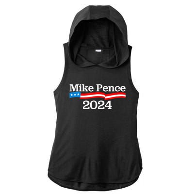 Mike Pence For President 2024 Ladies PosiCharge Tri-Blend Wicking Draft Hoodie Tank