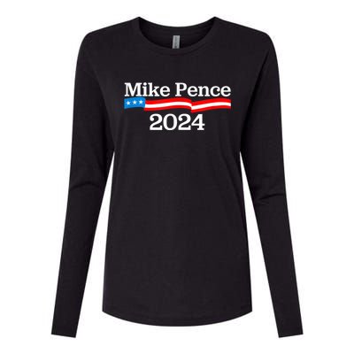 Mike Pence For President 2024 Womens Cotton Relaxed Long Sleeve T-Shirt