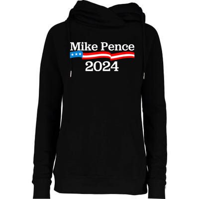 Mike Pence For President 2024 Womens Funnel Neck Pullover Hood