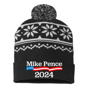 Mike Pence For President 2024 USA-Made Snowflake Beanie