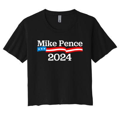 Mike Pence For President 2024 Women's Crop Top Tee