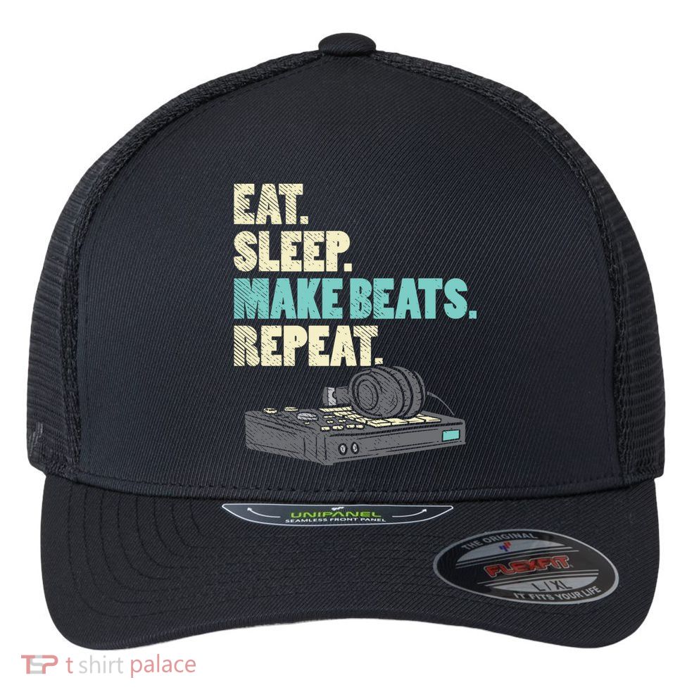 Music Producer, Funny Dj, Music Creator Flexfit Unipanel Trucker Cap