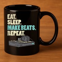 Music Producer, Funny Dj, Music Creator 11oz C Handle Ceramic Mug