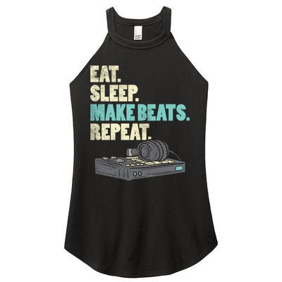 Music Producer, Funny Dj, Music Creator Women's Perfect Tri Rocker Tank