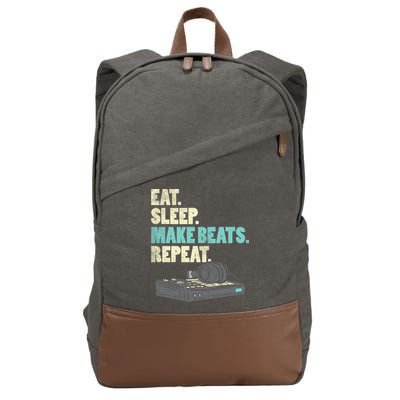 Music Producer, Funny Dj, Music Creator Cotton Canvas Backpack
