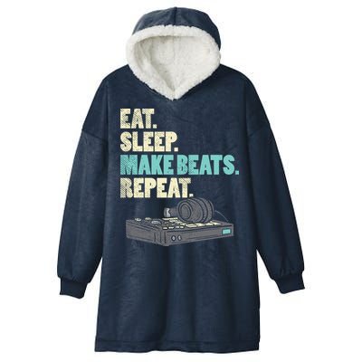Music Producer, Funny Dj, Music Creator Hooded Wearable Blanket