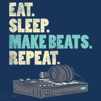 Music Producer, Funny Dj, Music Creator Drawstring Bag