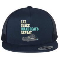 Music Producer, Funny Dj, Music Creator Flat Bill Trucker Hat