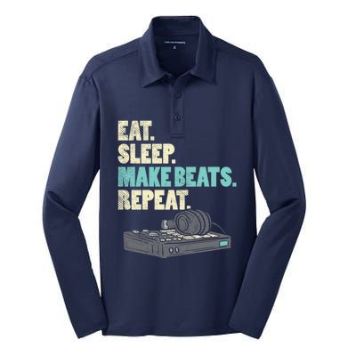 Music Producer, Funny Dj, Music Creator Silk Touch Performance Long Sleeve Polo