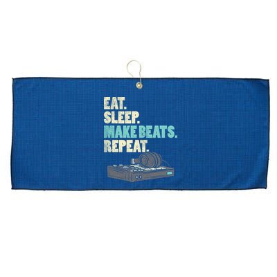 Music Producer, Funny Dj, Music Creator Large Microfiber Waffle Golf Towel
