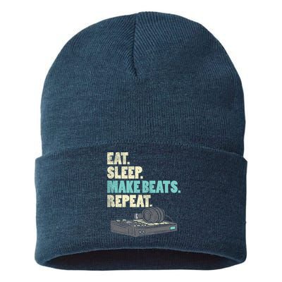 Music Producer, Funny Dj, Music Creator Sustainable Knit Beanie