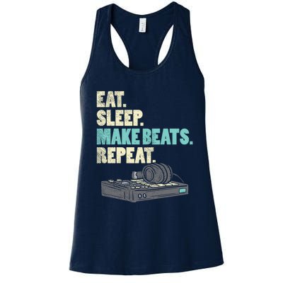 Music Producer, Funny Dj, Music Creator Women's Racerback Tank