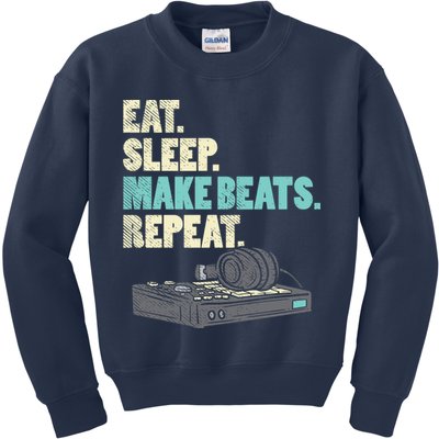 Music Producer, Funny Dj, Music Creator Kids Sweatshirt
