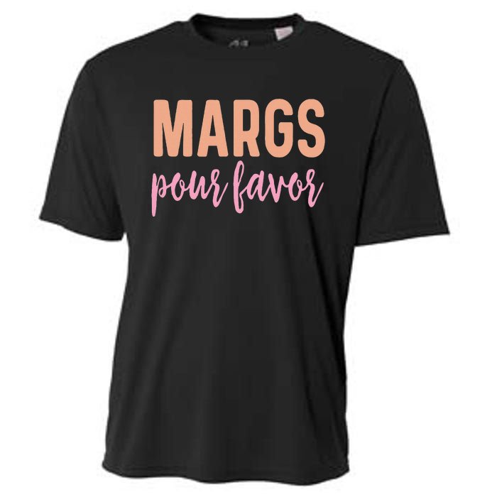 Margs Pour Favor Funny Vacation Travel Honeymoon Party Cooling Performance Crew T-Shirt