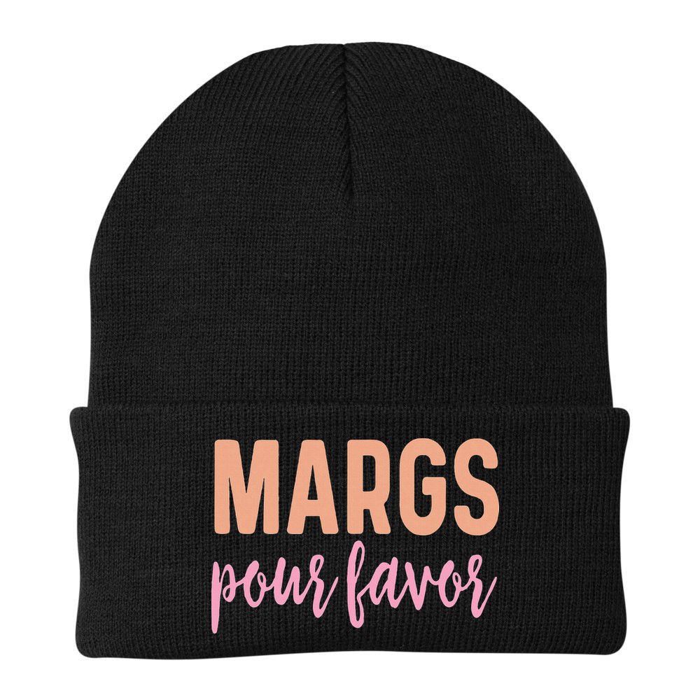 Margs Pour Favor Funny Vacation Travel Honeymoon Party Beanie