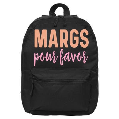 Margs Pour Favor Funny Vacation Travel Honeymoon Party 16 in Basic Backpack