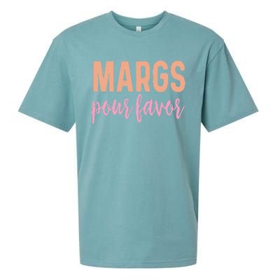 Margs Pour Favor Funny Vacation Travel Honeymoon Party Sueded Cloud Jersey T-Shirt