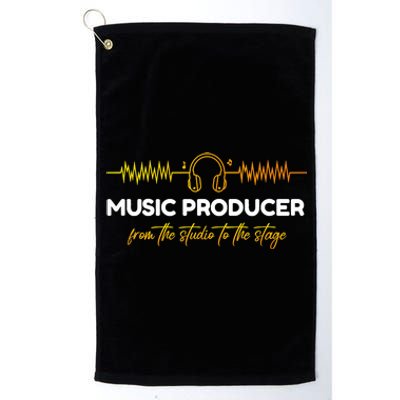 Music Producer From The Studio To The Stage Platinum Collection Golf Towel