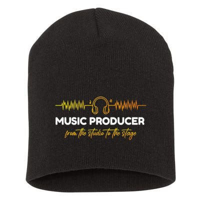 Music Producer From The Studio To The Stage Short Acrylic Beanie