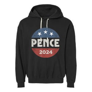 Mike Pence For President 2024 Campaign Garment-Dyed Fleece Hoodie