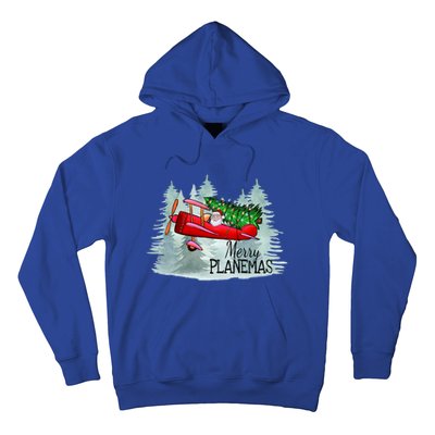 Merry Planemas Funny Pilot Airplane Christmas Cute Gift Captain Great Gift Hoodie