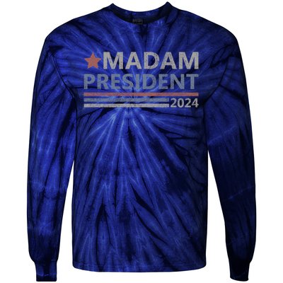 Madam President First Female President Presidential Election Gift Tie-Dye Long Sleeve Shirt