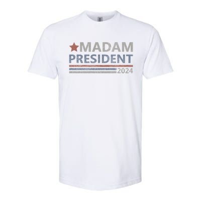 Madam President First Female President Presidential Election Gift Softstyle CVC T-Shirt