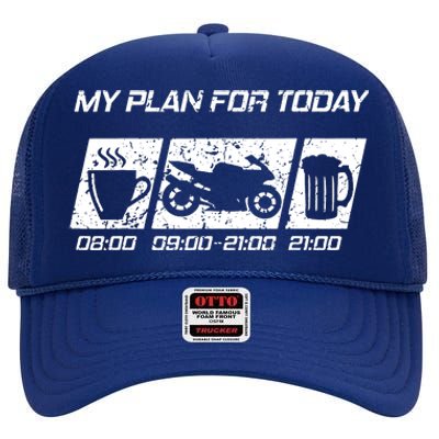 My Plan For Today High Crown Mesh Back Trucker Hat