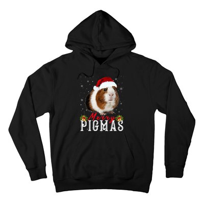 Merry Pigmas Face Mask Funny Guinea Pig Christmas Santa Xmas Hoodie