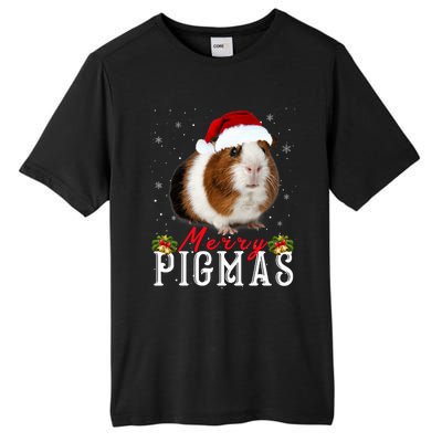 Merry Pigmas Face Mask Funny Guinea Pig Christmas Santa Xmas Tall Fusion ChromaSoft Performance T-Shirt