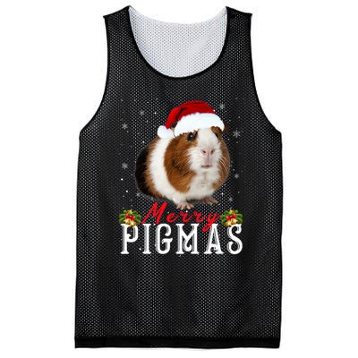 Merry Pigmas Face Mask Funny Guinea Pig Christmas Santa Xmas Mesh Reversible Basketball Jersey Tank