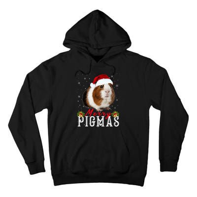 Merry Pigmas Face Mask Funny Guinea Pig Christmas Santa Xmas Tall Hoodie