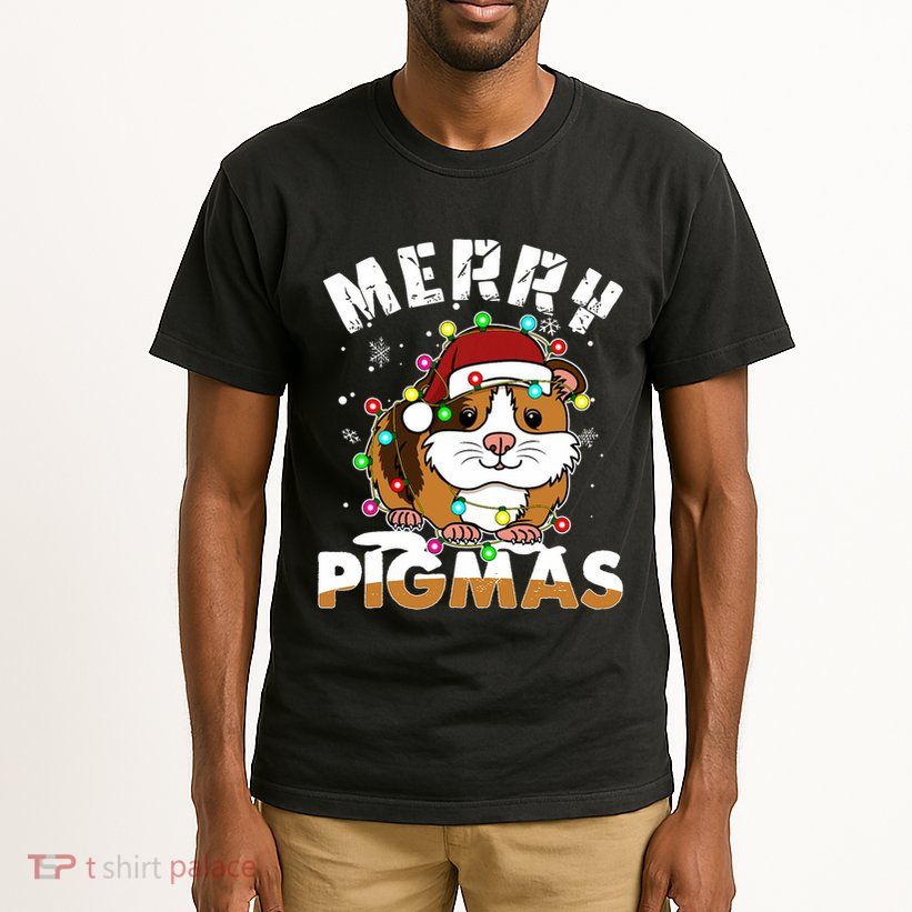 Merry Pigmas Funny Xmas Christmas Guinea Pig Lover Gift Tall T-Shirt