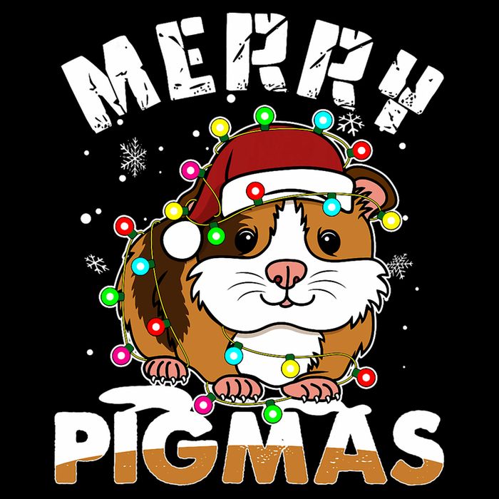 Merry Pigmas Funny Xmas Christmas Guinea Pig Lover Gift 16 in Basic Backpack